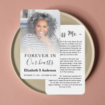 Para siempre en nuestro corazón tarjeta de oración