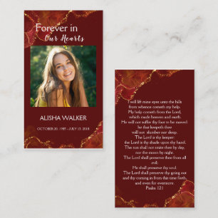 Para siempre en nuestros corazones foto tarjeta de