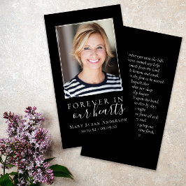 Para siempre en nuestros corazones foto tarjeta de