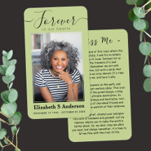 Para siempre en nuestros corazones foto tarjeta de