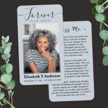 Para siempre en nuestros corazones foto tarjeta de