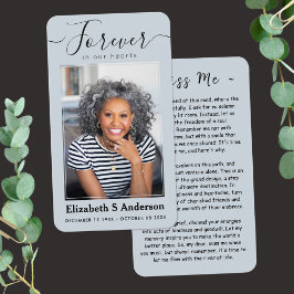 Para siempre en nuestros corazones foto tarjeta de