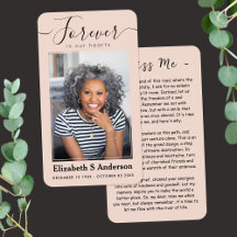 Para siempre en nuestros corazones foto tarjeta de