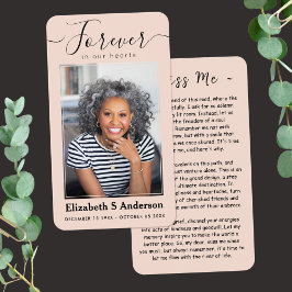 Para siempre en nuestros corazones foto tarjeta de