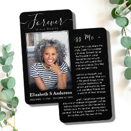 Para siempre en nuestros corazones foto tarjeta de