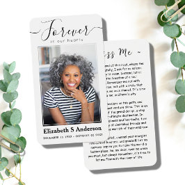 Para siempre en nuestros corazones foto tarjeta de