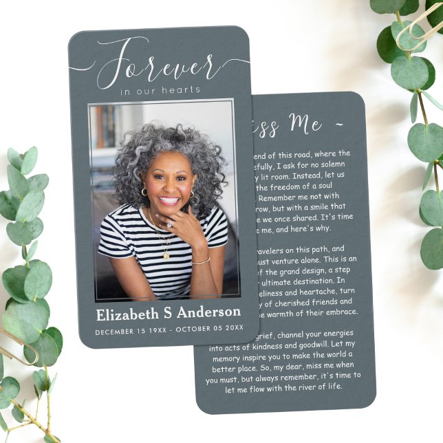 Para siempre en nuestros corazones foto tarjeta de (Subido por el creador)