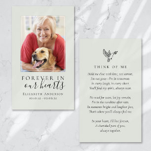 Para siempre en nuestros corazones foto tarjeta de