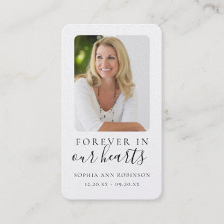 Para siempre en nuestros corazones foto tarjeta de
