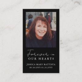Para siempre en nuestros corazones simple tarjeta