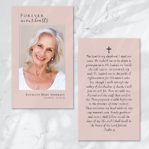 Para siempre en nuestros corazones tarjeta de orac