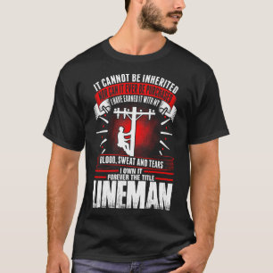 Para siempre la camiseta del instalador de líneas