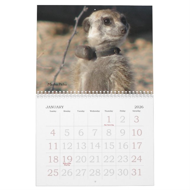Para siempre leyendas - calendario (Jan 2026)