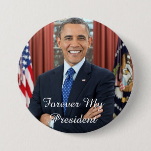 Para siempre mi botón de la ayuda de presidente