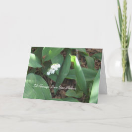 Para siempre tarjeta del día de madre del amor