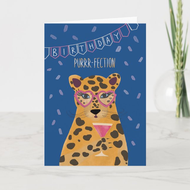 Para su tarjeta de cumpleaños de compra de cóctele (Anverso)