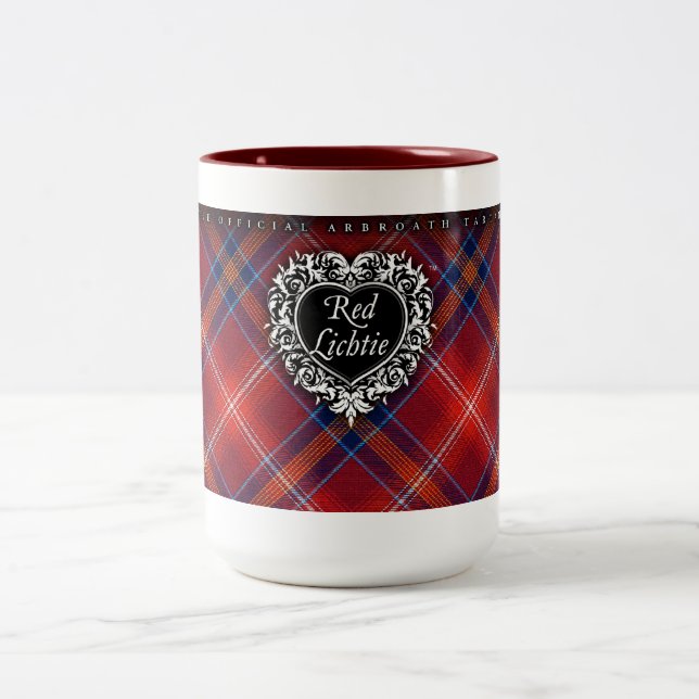 PARA SU taza roja - Lichtie rojo - personalizable (Centro)