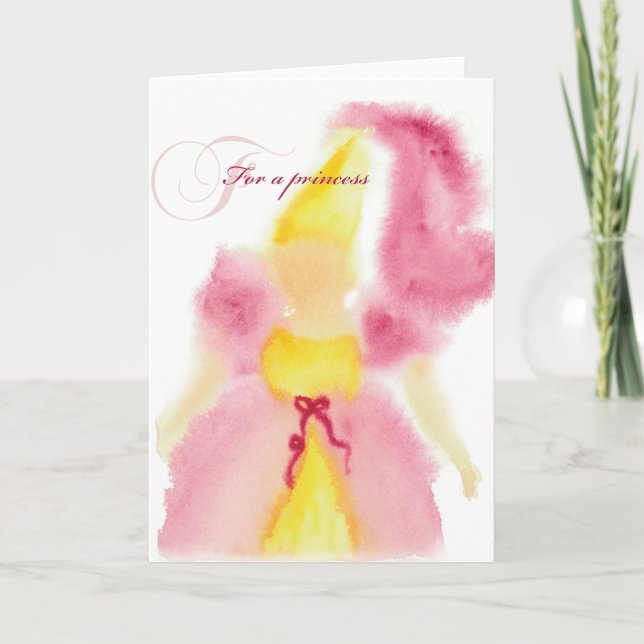 "Para tarjeta de felicitación de una princesa" (Anverso)