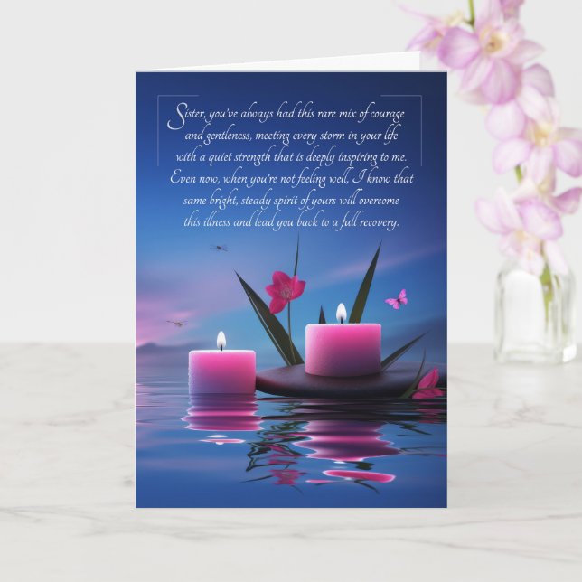 para Tarjeta de Recuperación Zen para Hermana Sent (Orquídea)