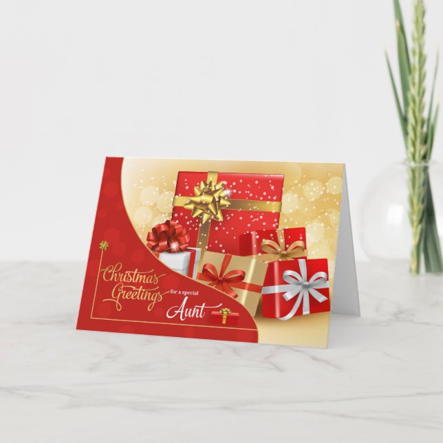 para tarjetas de vacaciones de Navidades de oro y  (Anverso)