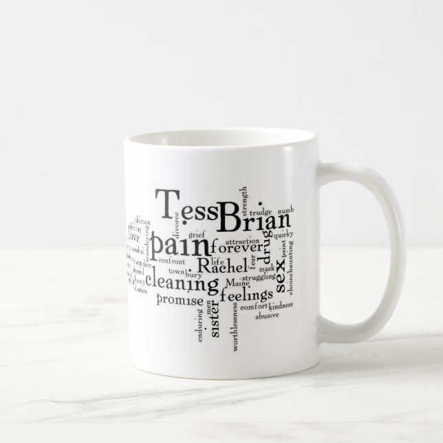 Para taza de la nube de la palabra de la primavera (Derecha)