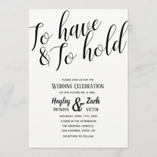 Para tener y llevar a cabo invitación de la boda