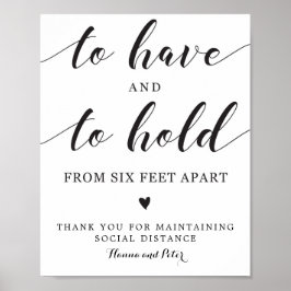 Para tener y mantener la señal de distancia social