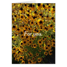 Para ti, Susan Black Eyed Flowers Tarjetas de feli