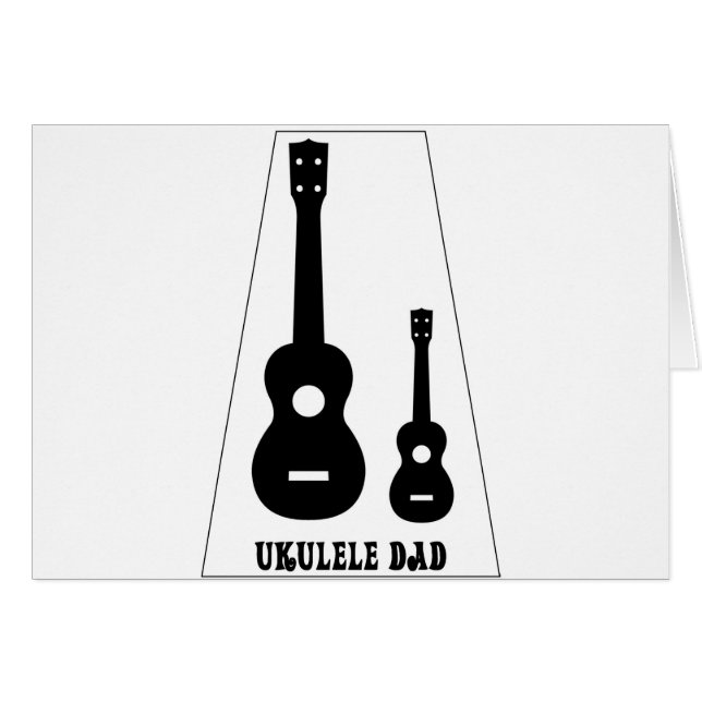 ¡Para todos los papás del Ukulele! (Anverso (Horizontal))