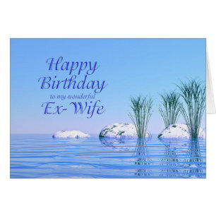 Para tu ex esposa, un spa como, cumpleaños azul