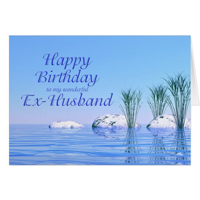 Para tu exmarido, un spa como, cumpleaños azul (Anverso (Horizontal))