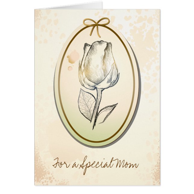 Para una mamá especial, tarjeta (Frente)