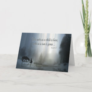 Para Unto Us nace un hijo, tarjetas de Navidades d