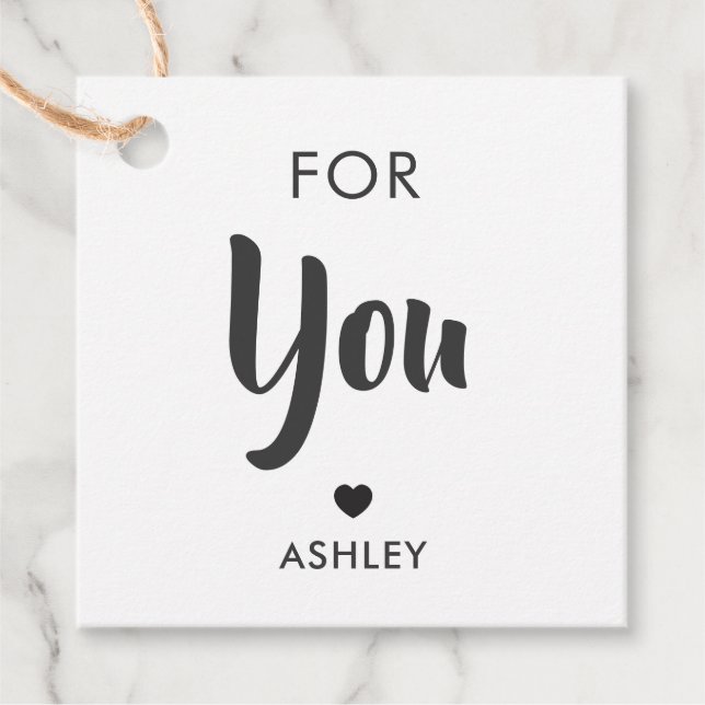 Para Usted Etiqueta De Regalo, Cualquier Etiqueta  (Anverso)