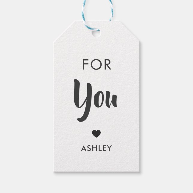 Para Usted Etiqueta De Regalo, Cualquier Etiqueta  (Anverso)