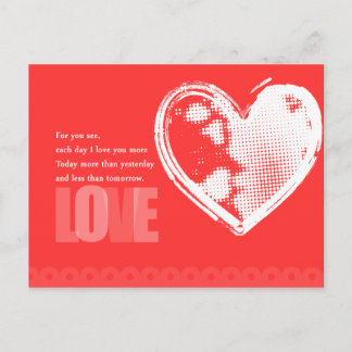 Para usted vea la postal del amor