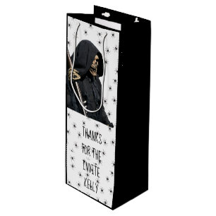 Para Vino Bolsa de botella de Grim Reaper personalizado