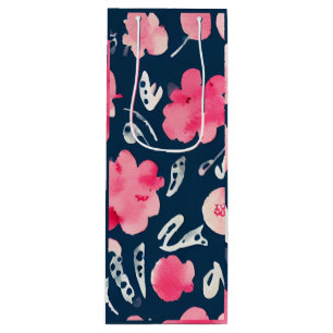 Para Vino Bolsa de vinos de diseño floral