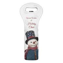 Bolsa de vinos Snowman