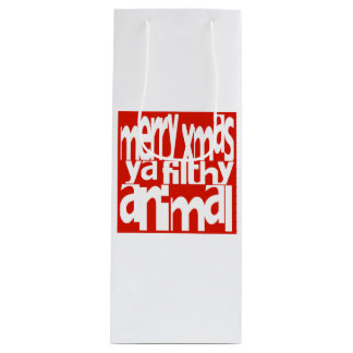 Para Vino Feliz Navidad Ya Filthy Animal Navidad Bolsa de To