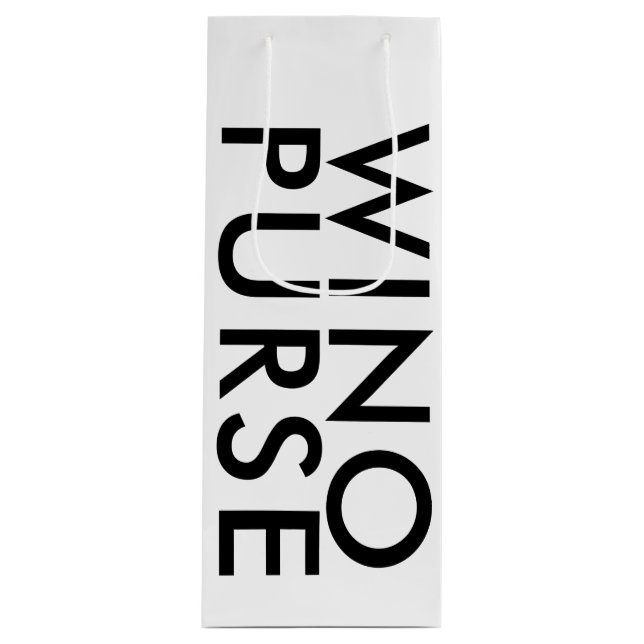 Para Vino Funny bolsa de vinos tipo blanco y negro (Anverso)