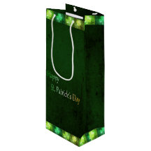 Grungy St. Patrick's Day Shamrock - Bolsa de regal