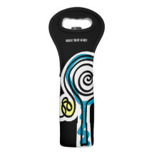 La bolsa de asas de encargo de la botella de la