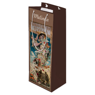 Para Vino "Primavera en Sevilla" nombre personalizado bolsa
