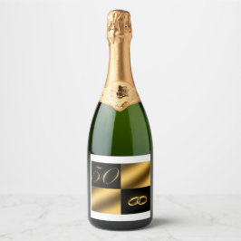 Para Vinos Espumosos Conjunto de etiquetas 50, aniversario, comida y be