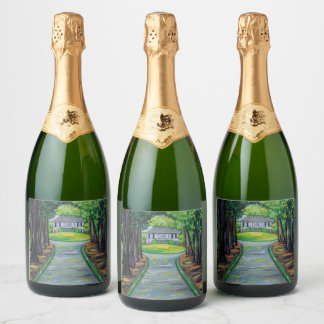 Para Vinos Espumosos Conjunto de etiquetas de alimentos y bebidas