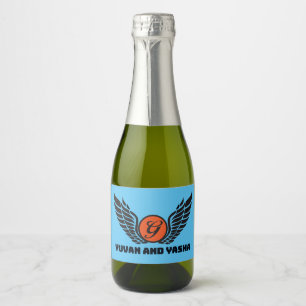 Para Vinos Espumosos Conjunto de etiquetas de alimentos y bebidas