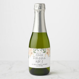 Para Vinos Espumosos Conjunto de etiquetas Rubor Floral Bridal Food and