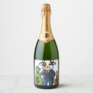 Para Vinos Espumosos Diversión y humor, champán, etiquetas 🍾