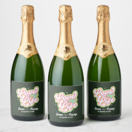 Para Vinos Espumosos Etiquetas de Botellas de Vino Burbujeante